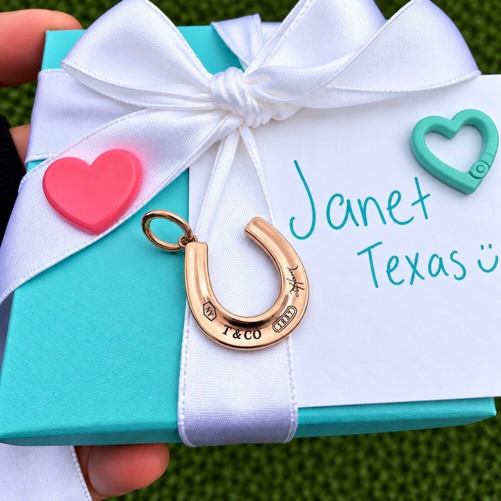 Tiffany & Co. Rubedo Metal Horseshoe Charm Pendant